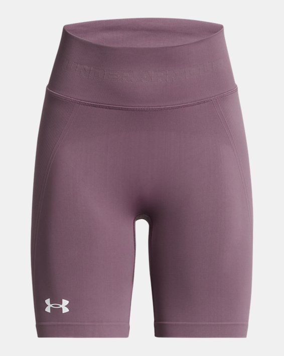 Women's UA Train Seamless Shorts, Purple, pdpMainDesktop image number 4
